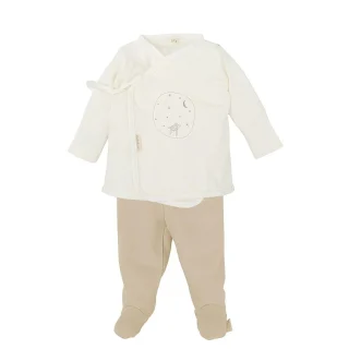 Conjunto Primera Puesta Bebé Natura beige