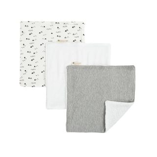 Toallitas Seca babas Bebé Leon gris