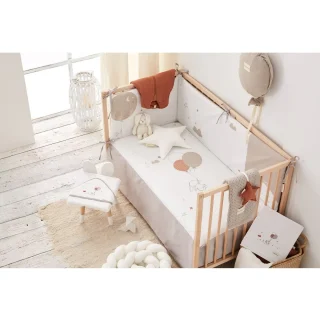 Edredón con Protector Cuna Jolie beige