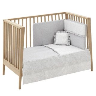 Colcha Cuna con protector Liberty Gris Cambrass