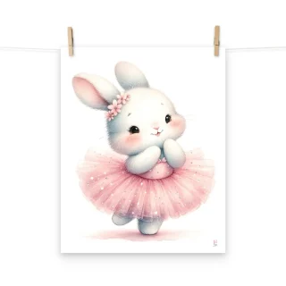Lamina decorativa Conejita bailarina