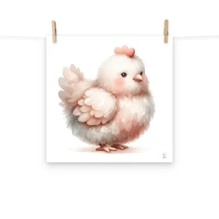 Lamina decorativa infantil Gallinita