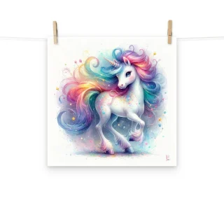 Lamina decorativa Infantil Unicornio