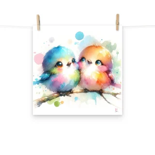 Lamina decorativa pajaritos