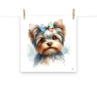 Lamina decorativa perro Yorkshire