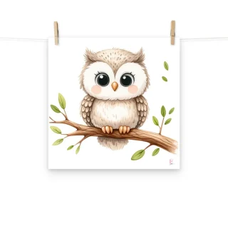 Lamina enmarcar Buho