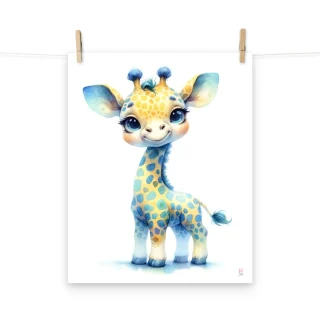 Lamina enmarcar Infantil JIrafa