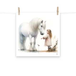 Lamina infantil Caballo Blanco