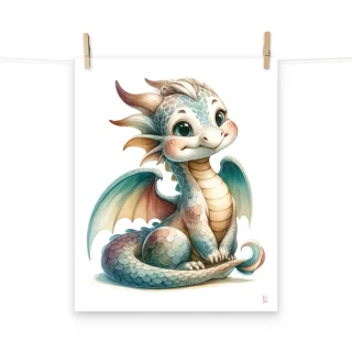 Lamina infantil de dragones