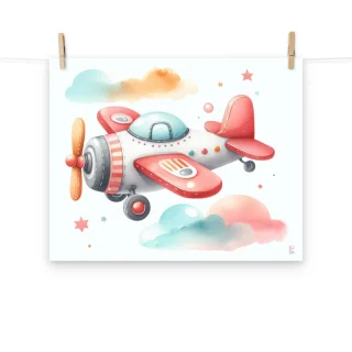 Lamina infantil decorativa Avioneta