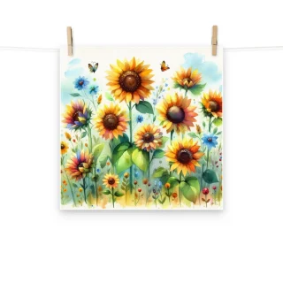 Lamina infantil decorativa Flores