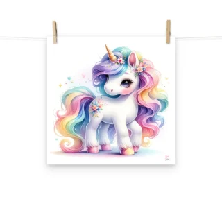 Lamina Infantil decorativa Unicornio Baby