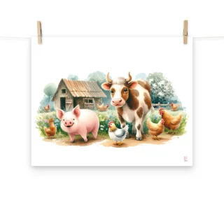 Lamina Infantil La granja