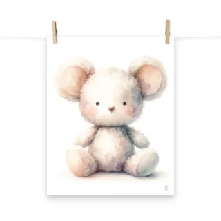 Lamina infantil Ratoncito peluche