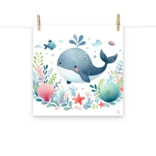 Lamina para enmarcar La Ballena