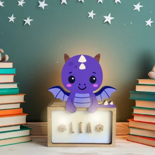 Lampara Infantil Personalizada Dragon