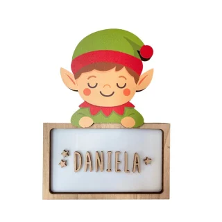 Lampara Infantil Personalizada Navidad Duende