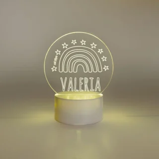 Lampara Personalizada Infantil Arco Iris
