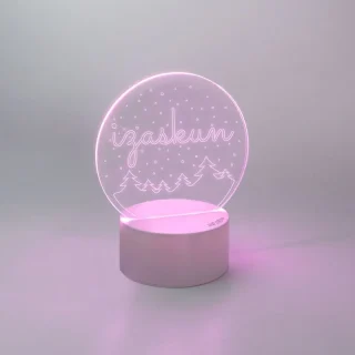 Lampara Personalizada Navidad Arbolitos