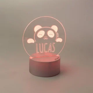 Lampara Personalizada Infantil Panda