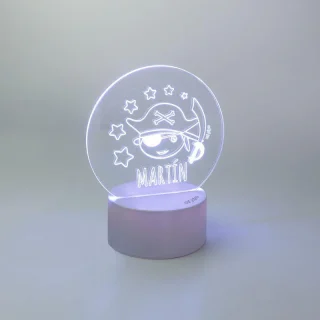 Lampara Personalizada Niños Pirata