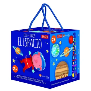 Libro infantil + Torre de Cubos El Espacio