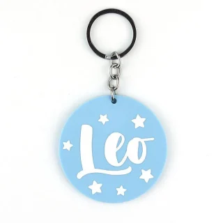 Llavero de Resina Personalizado Azul Estrellas Mi Pipo