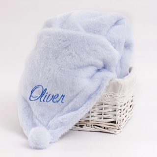 Manta Bebé Personalizada Invierno Pompon