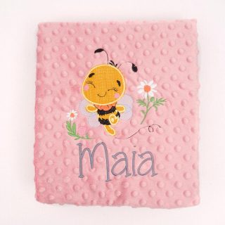 Manta Personalizada Bebé Abeja Nanetes