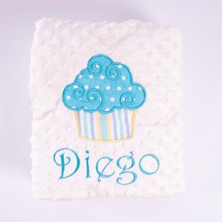 Manta Personalizada Bebé Cupcake Nanetes