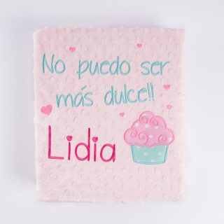 Manta Personalizada Bebé No Puedo ser más Dulce Nanetes