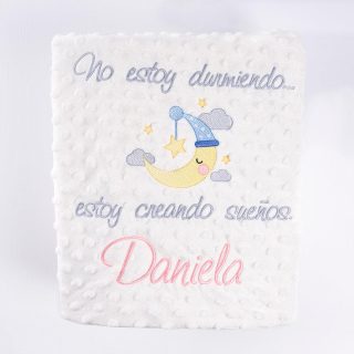 Manta Personalizada Frase No estoy durmiendo