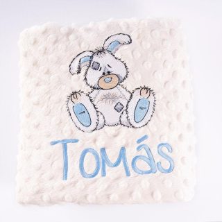 Manta Personalizada Bebé Conejito Old Toy Nanetes
