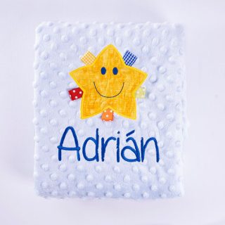 Manta Personalizada Bebé Estrella Cintas Nanetes