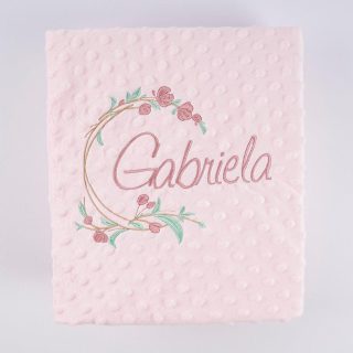 Manta Personalizada Redondo Flores Abierto Nanetes