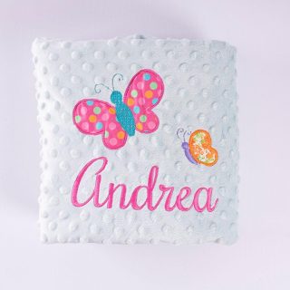 Manta Personalizada Bebé Mariposas Nanetes