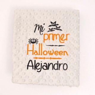 Manta Personalizada Bebé Mi Primer Halloween Nanetes