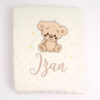 Manta Personalizada Bebé Nanetes Osito Dulce