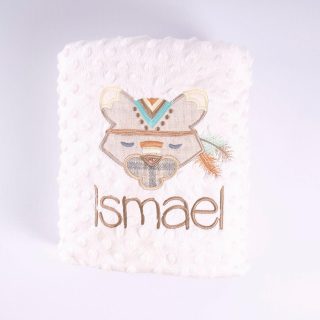 Manta Personalizada Bebé Puma Tribal Nanetes