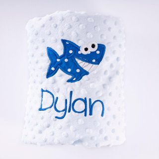 Manta Personalizada Bebé Tiburón Nanetes