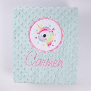Manta Personalizada Bebé Unicornio Galleta Nanetes