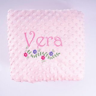 Manta Personalizada Bebé Florecitas Nanetes