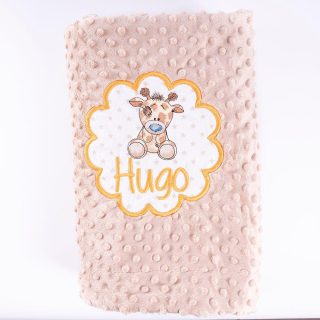 Manta Personalizada Bebé Jirafa Old Toy Nanetes