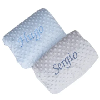 Manta Bebe Personalizada Topos Nombre Nanetes