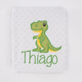 Manta Personalizada Bebé Dinosaurio T Rex Nanetes