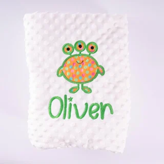 Manta Personalizada Bebé Monstruo Nanetes