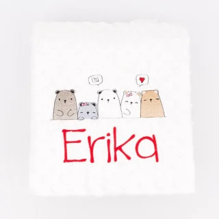 Manta Personalizada Bebe Ositas Nanetes