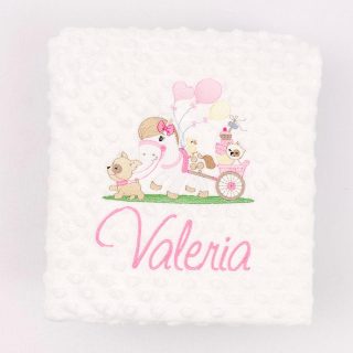 Mantita Personalizada Caballito con Carro Nanetes