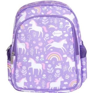 Mochila infantil Unicornios malva