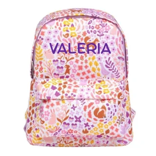 Mochila infantil guardería Flores